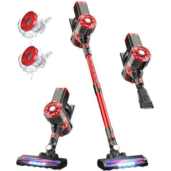 Aspirateur Sans Fil Puissant 4 en 1 Filtre HEPA