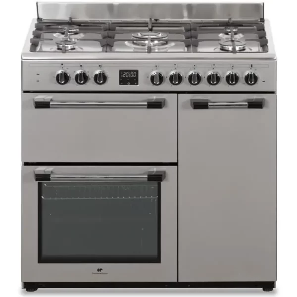 Cuisinière piano gaz 3 fours électriques Continental Edison cecp903fix