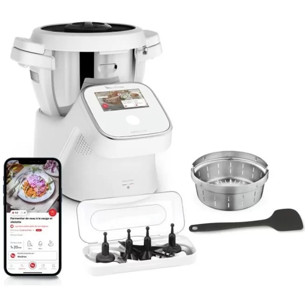 Robot cuiseur multifonction Moulinex hf935110 Blanc