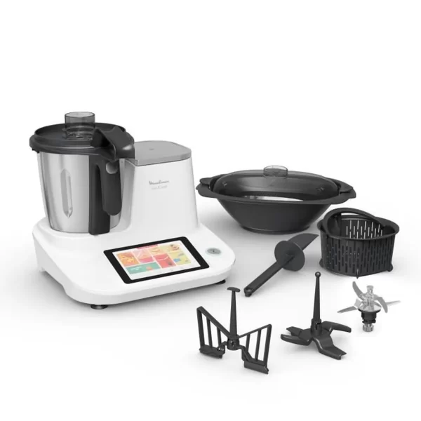 Robot cuiseur Moulinex hf506110 click&cook blanc
