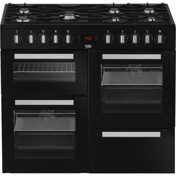 Piano de cuisson électrique Beko pf335325db- 6 gaz + 1 wok - 100 cm