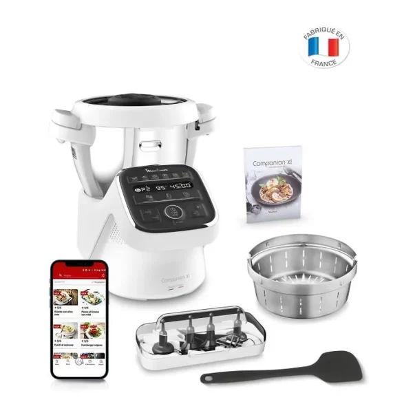 Robot Cuiseur Multifonction Moulinex hf80cb10 Blanc