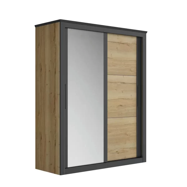 Armoire Martin 1 porte miroir 1 porte pl