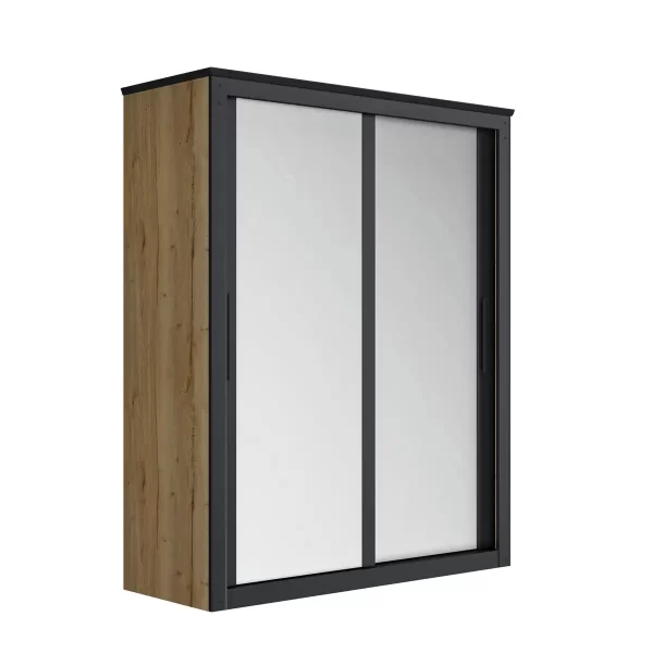 Armoire Martin 2 portes miroirs