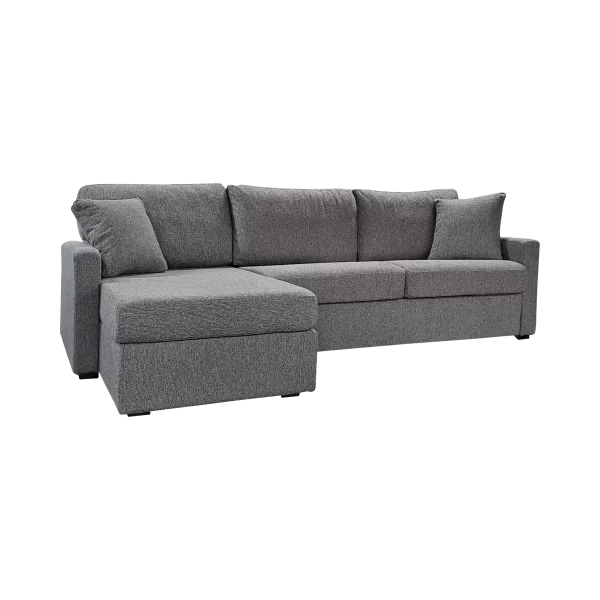Canapé d'angle convertible et réversible tissu déhoussable Oslo